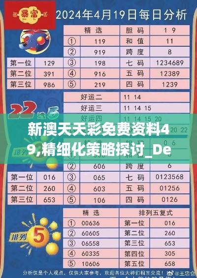 新澳天天彩免费资料49,精细化策略探讨_Device19.455-7