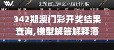 342期澳门彩开奖结果查询,模型解答解释落实_uShop4.401