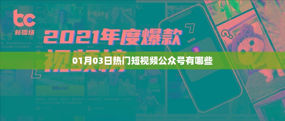 热门短视频公众号推荐,精选榜单(01月03日)