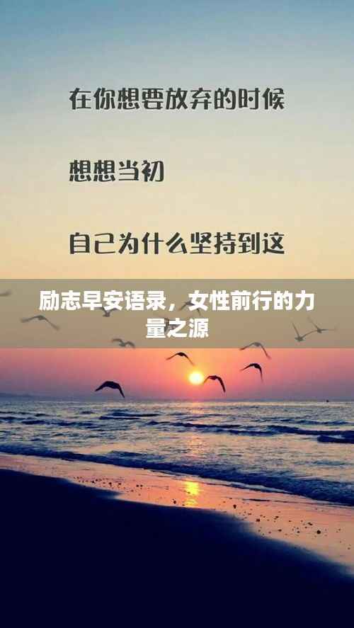 励志早安语录,女性前行的力量之源