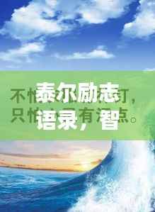 泰尔励志语录,智慧勇气并存,追寻梦想之路