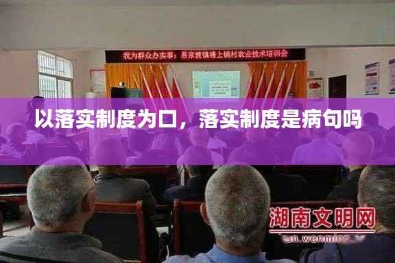 以落实制度为口,落实制度是病句吗